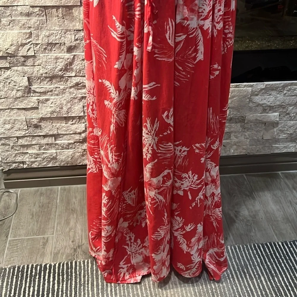 Free People Pink Floral Halter Dress with multiple ties, size S/P - Picture 12 of 16